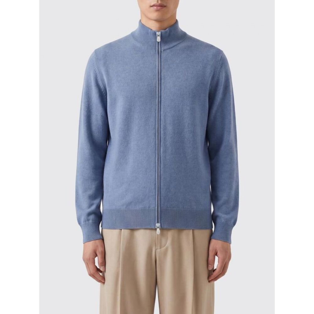 Brunello Cucinelli Sweater Men Gnawed Blue